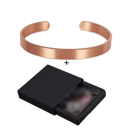 Vinterly Pure Copper Bracelets for Women Men Unisex 8mm Wide Adjustable Cuff Bangles Female Resizable Jewelry Soft Solid Copper - Image 10