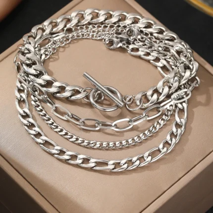 Stainless Steel Bracelet Set High-end Atmosphere Multi Bracelet Set Fashion Bracelet For Women Jewelry Gifts with a Difference - Image 6
