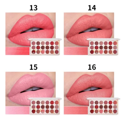 18 Colors Matte Lipstick Palette lip gloss Korean cosmetics lipsticks set makeup for women cheap make up Peel Off Lip Stain - Image 18