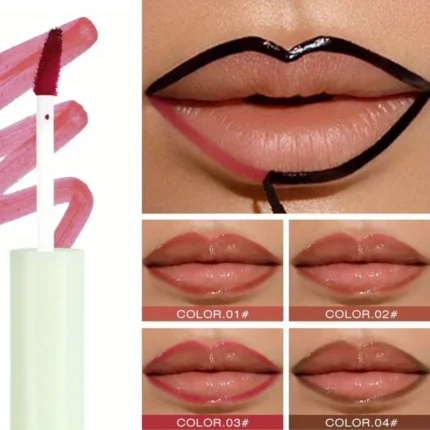 Rose Pink Peel Off Liquid Lipstick Waterproof Long Lasting LipGloss Matte Outline Contour Tattoo Lip Tear Pull LipLiner Cosmetic - Image 3
