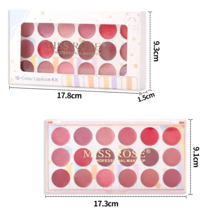 18 Colors Matte Lipstick Palette lip gloss Korean cosmetics lipsticks set makeup for women cheap make up Peel Off Lip Stain - Image 8