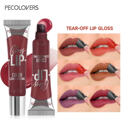 Lasting Matte Lip Gloss-Peel-off Tattoos，Long-Lasting Waterproof Lipstick, Berry & Mixed Shades - Image 15