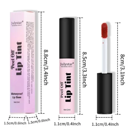 Ins Peel Off Liquid Lipstick 6 Color Waterproof Lasting Matte Pink Lip Gloss Moisturizer Tear-off Lip Stain Cosmetic Makeup Gift - Image 6