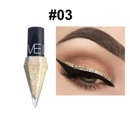 Pearlescent Diamond Liquid Eyeliner Shimmer Waterproof Long Lasting Glitter Silver Color Easy to Wear Eye Pencil Korean Makeup - Image 8