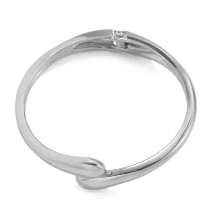 Wide Metal Bangle Ring for Women Gold and Silver Color Chunky Waterdrop Open Wrist Cuff Thick Irregular Twisted Bracelet Jewelry - Image 5