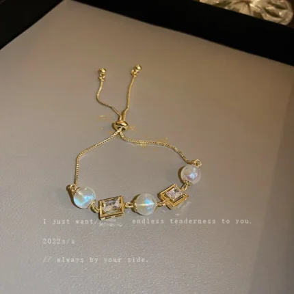 5Pcs Set Gold/Silver Color Fashion Charm Bracelet Women Retro Glossy Geometric Metal Twist Chain Bangles Bracelet Set Jewelry - Image 43