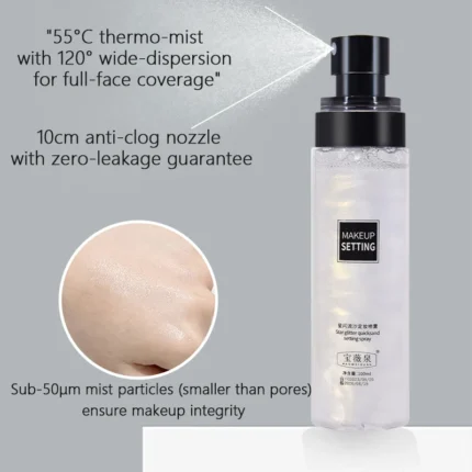 Shimmer Star Glitter quicksand Makeup Setting Spray Long Lasting Oil Control Waterproof Fixer Moisturizing - Image 4