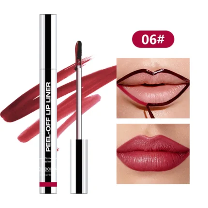 Peel Off Lip Liner Waterproof Long Lasting Liquid Lip Stick Non- Stick Liner Lasting Lip Stain Transfer-proof Lipstick - Image 11