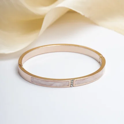 2024 Luxury Colorful Orange Enamel Bangles Bracelets for Women Party Gift Fashion Bangles Original Stainless Steel Jewelry - Image 18