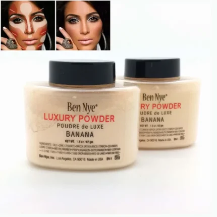 Banana Powder Smooth Loose Oil Control Face Powder Makeup Concealer Mineral Finish Powder Transparent Foundation Korea Cosmetics - Image 8
