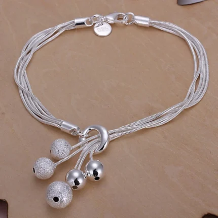 Noble 925 Sterling Silver Square Solid Chain Bracelet For Women Men Charm Party Gift Wedding Fashion Jewelry - Image 35