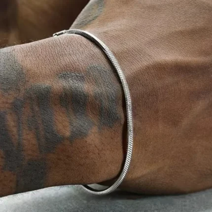 925 sterling silver 3MM Snake Chain Bracelet Men Hip Hop Simple Bracelet For Women Fashion Charm Punk Party Jewelry Wholesale - Image 9