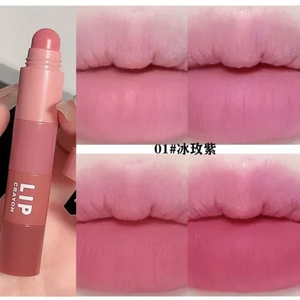 4pc/set Lipstick Korean Girl Group Mini Crayon Lipstick Long Lasting Matte Lip Makeup Tint Easy To Color Sexy Waterproof Lippie - Image 12