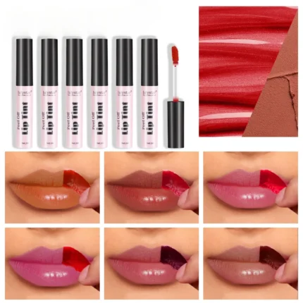 Ins Peel Off Liquid Lipstick 6 Color Waterproof Lasting Matte Pink Lip Gloss Moisturizer Tear-off Lip Stain Cosmetic Makeup Gift - Image 22
