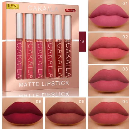 Liquid Matte Lip Gloss Kit Hydrating Lipstick Gift Set 24 Hour Water Resistant Korean Lip Tint Makeup For Women Cosmetic Lip Ink - Image 9