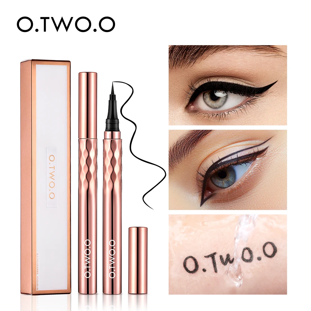 S5006b79f9d29456ebe662f4504ddd962F.webp O.TWO.O Eyeliner Pencil Liquid Eye Liner Waterproof Smudge Proof Quick Drying 12 Hour Wear Ultra Fine Black Eyeliner for Arrows - Image 1