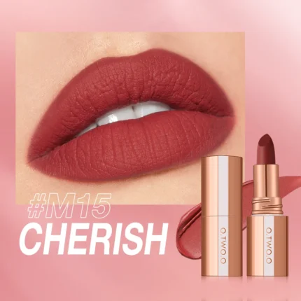 O.TWO.O Matte Lipstick Long Lasting Waterproof Lip Stick Smudge-free Classic Highly Pigmented Velvet Finish Lip Tint Makeup - Image 14
