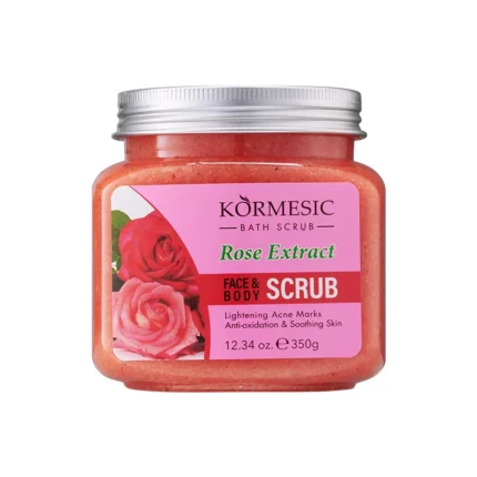 KORMESIC Turmeric Body Scrub Cream Facial Moisturizing Deep Cleansing Milk Rose Gentle Tender Face Exfoliation Skin Care Product - Image 8