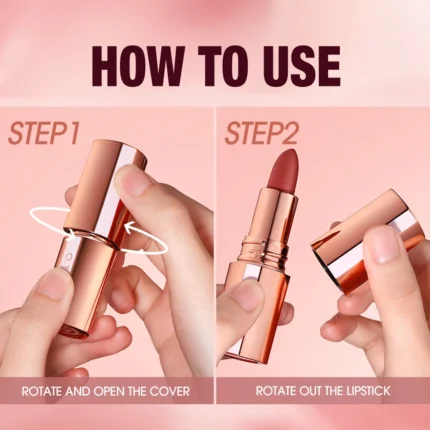 O.TWO.O Matte Lipstick Long Lasting Waterproof Lip Stick Smudge-free Classic Highly Pigmented Velvet Finish Lip Tint Makeup - Image 5