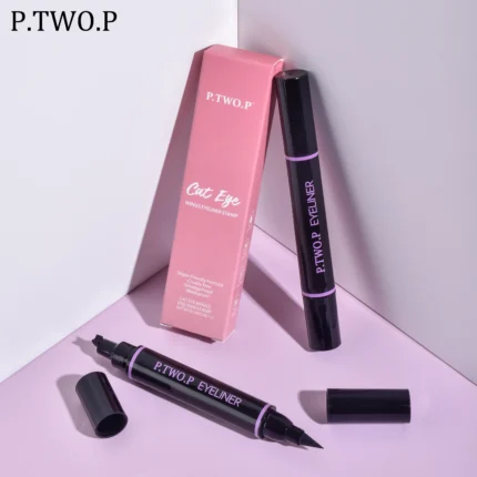 PTWOP 2 Pcs/Box Black Eyeliner Liquid Pencil Cat Eye Wings Eyeliner Stamp Waterproof Quick Drying Long Lasting for Eye Makeups - Image 17