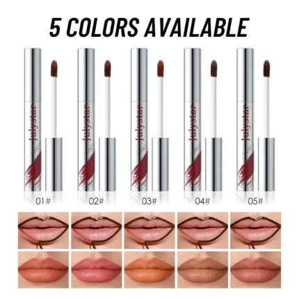 5Pcs/Set Tearing Lipgloss Peel Off Lip Liner Tattoo Waterproof Matte Lip Glaze Brown Contour Non-stick Liquid Lipstick Cosmetic - Image 14