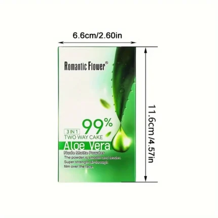 3-in-1 Double-Layer Aloe Vera Matte Powder Foundation Waterproof Sweatproof Long-Lasting Oil Control for Summer Makeup Set - Image 19