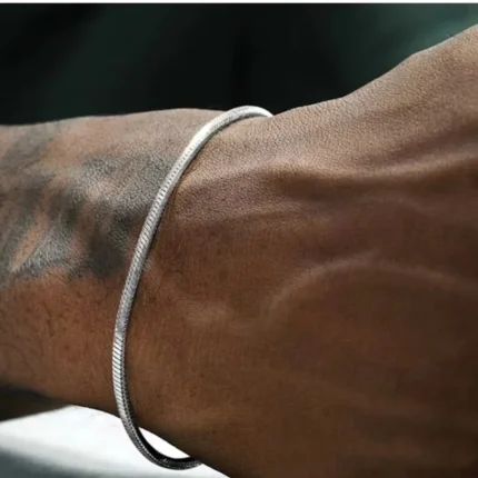 925 sterling silver 3MM Snake Chain Bracelet Men Hip Hop Simple Bracelet For Women Fashion Charm Punk Party Jewelry Wholesale - Image 5