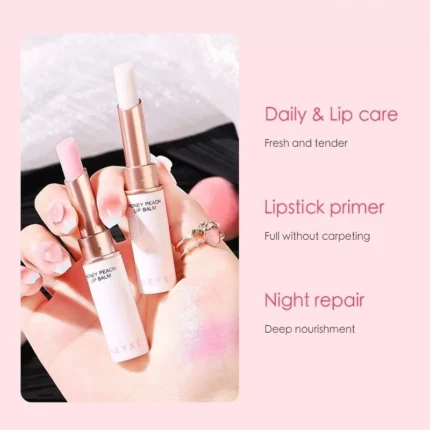 HEYXI Peach Lip Balm Change Lipstick Long-lasting Moisturizing Lip Care 2g - Image 6
