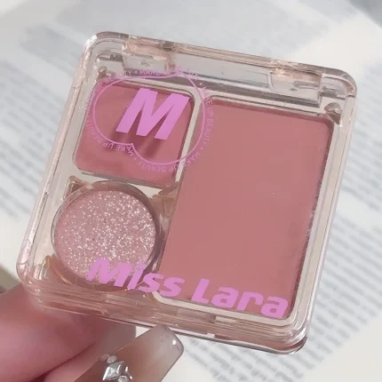 3-Color Blush&Eyeshadow Palette Compact & Pigmented Long-Lasting No Smudge No Fade Contour&Highlight Travel-Friendly Makeup Kit - Image 11