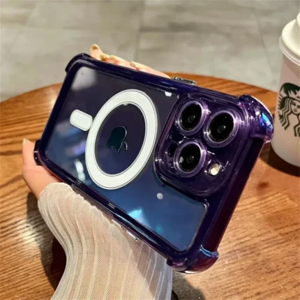 Luxury Magnetic Wireless Charge For Magsafe Case for iPhone 11 12 13 14 15 16 Pro Max Plus Transparent Shockproof Bumper Cover - Image 19