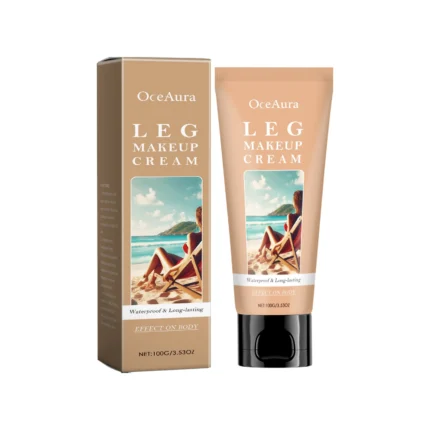Leg Makeup Cream Concealer Long Lasting Waterproof Anti Transfer Even Skin Tone Glow Enhancer Wheat Tan Brown Foundation Lotion - Image 7
