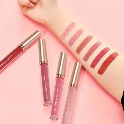 6PCS Matte Liquid Lip Gloss Set Moisturize Waterproof 24 Hours Long Lasting Lipstick Lip Tint Korean Makeup For Women Lip Ink - Image 5