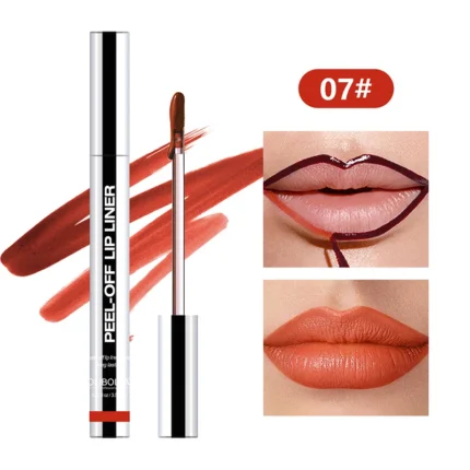 Glossy Peel-off Lip Liner High Pigmented Tattoo Peel Off Waterproof Lasting Non-fading Moisturizing Lip Lipstick Korean Brand - Image 14