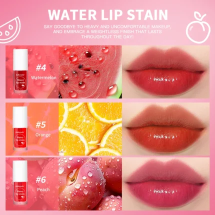 6Colors Water Lip Stain Moisturizing Lip Glaze Long Lasting Lip Ink Face Lip Dual Purpose Waterproof Liquid Cosmetic Makeup - Image 12