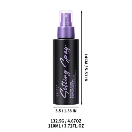 110ml Waterproof Makeup Setting Spray Long-Lasting Oil-Free Natural Finish for Face - Anti-Sweat Beauty Hold Spray - Image 11