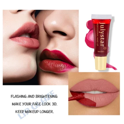 6 Colors Tear-Off Matte Liquid Lipstick Natural Mist Makeup Lip Tint Peel Off Lip Glaze Long Lasting Waterproof Gloss Cosmetics - Image 5
