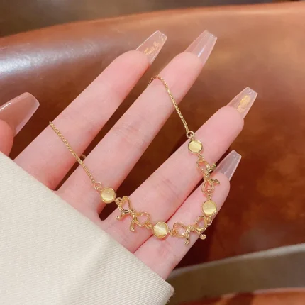 5Pcs Set Gold/Silver Color Fashion Charm Bracelet Women Retro Glossy Geometric Metal Twist Chain Bangles Bracelet Set Jewelry - Image 13