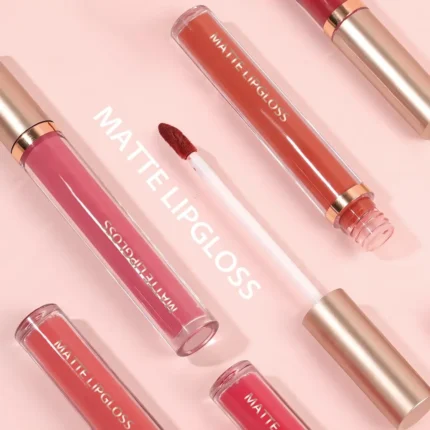 6PCS Matte Liquid Lip Gloss Set Moisturize Waterproof 24 Hours Long Lasting Lipstick Lip Tint Korean Makeup For Women Lip Ink - Image 4