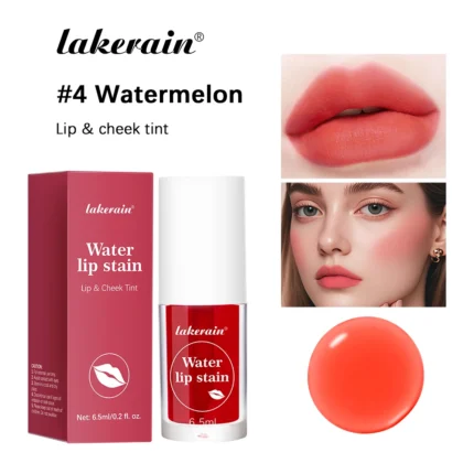 6Colors Water Lip Stain Moisturizing Lip Glaze Long Lasting Lip Ink Face Lip Dual Purpose Waterproof Liquid Cosmetic Makeup - Image 7