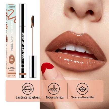 Glossy Peel-off Lip Liner High Pigmented Tattoo Peel Off Waterproof Lasting Non-fading Moisturizing Lip Lipstick Korean Brand - Image 4