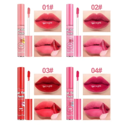 6PC/set Peel Off Liquid Lipstick 6 Colors Waterproof Lasting Matte Pink Lip Gloss Moisturizer Red Lip Tinted Makeup - Image 6