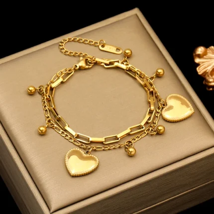 EILIECK 316L Stainless Steel Twisted Bracelet Bangles For Women Trendy 18K Gold Plated Wrist Chain Waterproof Jewelry Gift Party - Image 13
