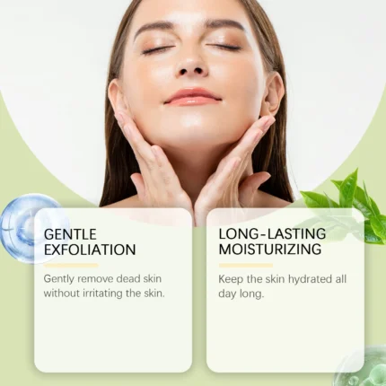 Green Tea Facial Scrub Deep Pore Cleansing Hydrating Blackhead Removal Dead Skin Gentle Exfoliating Scrub Skin Renewal Skin Care - Image 4