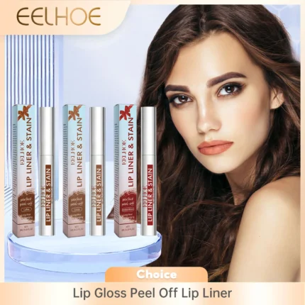 Peel off Lip Liner Lip Gloss Long Lasting Matte Waterproof Lipstick for Lips Non Stick Castor Oil for Moisturizing Lips Makeup - Image 11