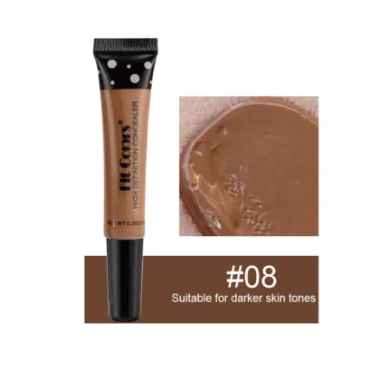 Fit Colors 8 Color Concealer Flexible Moisturizing Liquid Foundation Covering Dark Circles And Acne Spots Face Makeup Concealer - Image 7
