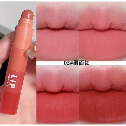 4pc/set Lipstick Korean Girl Group Mini Crayon Lipstick Long Lasting Matte Lip Makeup Tint Easy To Color Sexy Waterproof Lippie - Image 11
