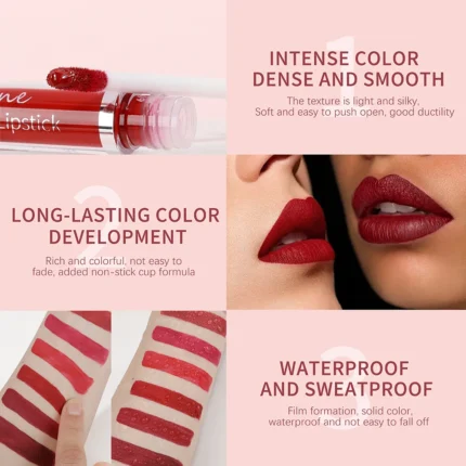 Liquid Matte Lip Gloss High Saturation Color Rendering  Long lasting And Waterproof  Not Easy To Peel Off Liquid Lipstick - Image 4