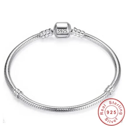 Hot Selling High Quality Authentic 925 Sterling Silver Snake Chain Bracelets Brand Charm Pandor bracelet For Women Jewelry - Image 10