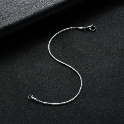New Arrival Width 2MM 316L Stainless Steel Square Snake Chain Bracelet Fashion Party Gifts Jewelry for Men and Women 18/20CM - Image 4