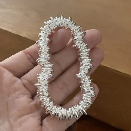 100% Solid 925 Sterling Silver Bracelet for Women Men Vintage Handmade Shinning Heart Bracelets Birthday Christmas Gift - Image 12